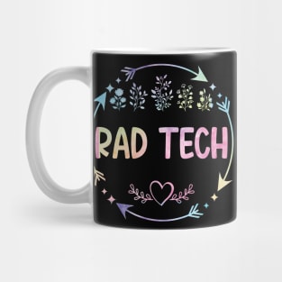 Rad Tech cute floral watercolor Mug